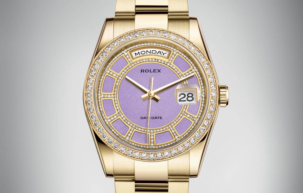 Rolex-day-date-fake-lavender-jade-dials