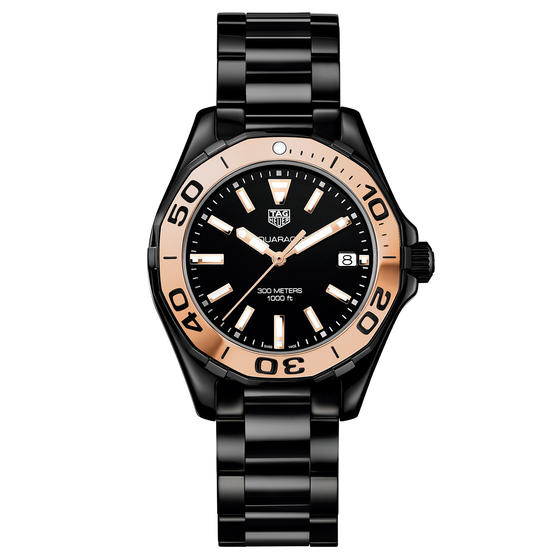 Black Ceramic TAG Heuer Aquaracer Copy Ladies’ Watches UK For Sale