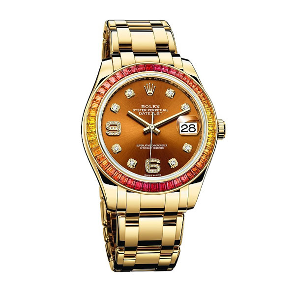 Rainbow Bezel Rolex Oyster Perpetual Datejust Pearlmaster 39 UK Replica Watches Review