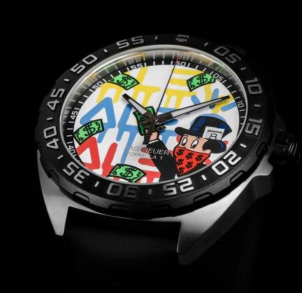 The pattern of the dial has presented the style of Alec Monopoly.