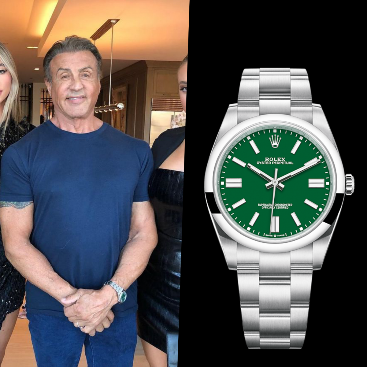 Sylvester Stallone With Best Quality Replica Rolex Watches For Sale